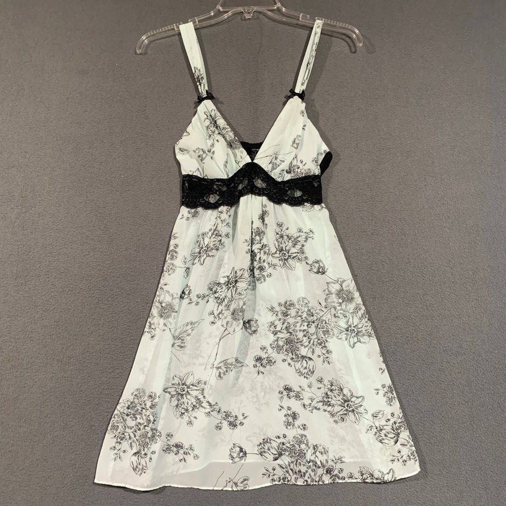 Fairycore Babydoll Chemise Womens Small Floral Lace Trim Coquette Nightie